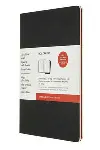 Moleskine Subject Cahier Journal, Extra Large, Black, Cranberry Red (7. 5 X 9. 75)