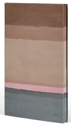 Castelli Notebook Mid Ruled Stripes Rust 13X21 cm