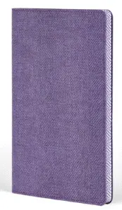 Castelli Notebook Mid Ruled Harris Royal Purple 13X21 cm