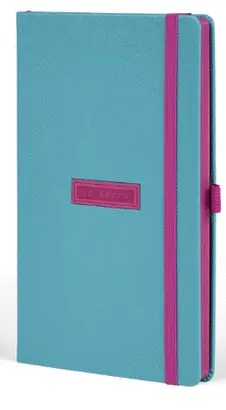Castelli Notebook Mid Ruled Shell Turquoise 13X21 cm