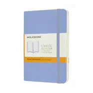 Moleskine Classic Notebook, Pocket, Ruled, Hydrangea Blue, Soft Cover (3. 5 X 5. 5)