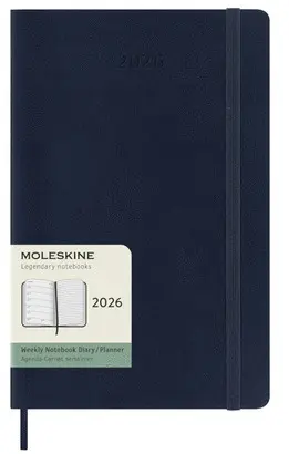 Moleskine Classic 12 Month 2026 Weekly Planner, Soft Cover, Large (5 X 8. 25), Sapphire Blue, 144 Pages