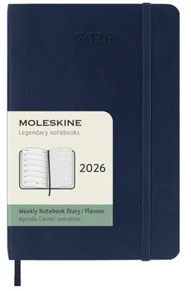 Moleskine Classic 12 Month 2026 Weekly, Soft Cover, Pocket (3. 5 X 5. 5), Sapphire Blue, 144 Pages