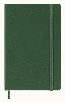 12M Daily Pocket Myrtle Green Soft Verde Tapa Suave 2027 Agenda Moleskine
