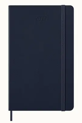 12M Daily Large Sap. Azul Tapa Dura Blue Hard 2027 Agenda Moleskine