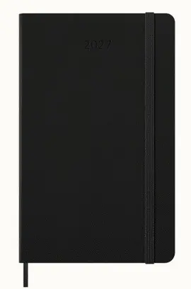 12M Daily Large Classic Black Hard Negra Tapa Dura 2027 Agenda Moleskine