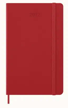12M Daily Large S. Classic Red Hard Roja Tapa Dura 2027 Agenda Moleskine