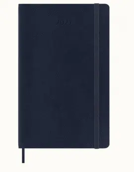 12M Daily Large Sap. Classic Blue Soft Azul Tapa Blanda 2027 Agenda Moleskine