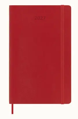 12M Daily Large S. Classic Red Soft Roja Tapa Suave 2027 Agenda Moleskine