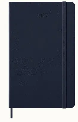 12M Wkly Ntbk Large Sap. Azul Tapa Dura Blue Hard 2027 Agenda Moleskine