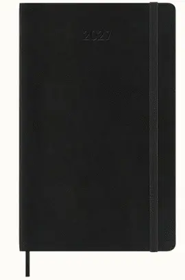 12M Wkly Ntbk Large Classic Black Soft Negra Tapa Suave 2027 Agenda Moleskine