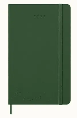 12M Wkly Ntbk Large Verde Tapa Dura Myrtle Green Hard 2027 Agenda Moleskine