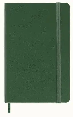 12M Daily Pocket Myrtle Green Hard Verde Tapa Dura 2027 Agenda Moleskine
