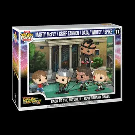 Back To The Future Part Ii Hoverboard Chase Deluxe Funko Pop! Moment With Case #11