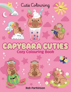 Cutie Colouring: Capybara Cuties: Colouring Book