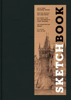 Sketchbook Basic Medium Bound Black