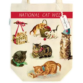 Tb/Cat Vintage Cats 1,000 Tote Bag