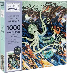 Jigsaw Puzzle The Artist's Canvas: Little Mermaid By Sija Hong, 1,000Pieces With Exclusive Book