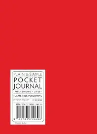 Red Pocket Plain & Simple Journals