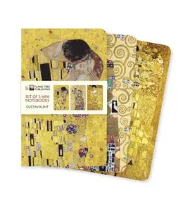 Gustav Klimt Set Of 3 Mini Notebooks (Shrinkwrapped)