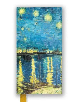 Van Gogh Starry Night Over The Rhone Slimline Journal - Diario
