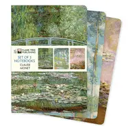 Claude Monet Set Of 3 Standard Notebooks