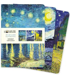 Vincent Van Gogh Set Of 3 Midi Notebook Collection