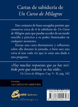 Cartas de Sabiduría de un Curso de Milagros