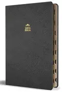 Biblia Reina Valera Letra Gigante, Símil Piel Negro con Índice