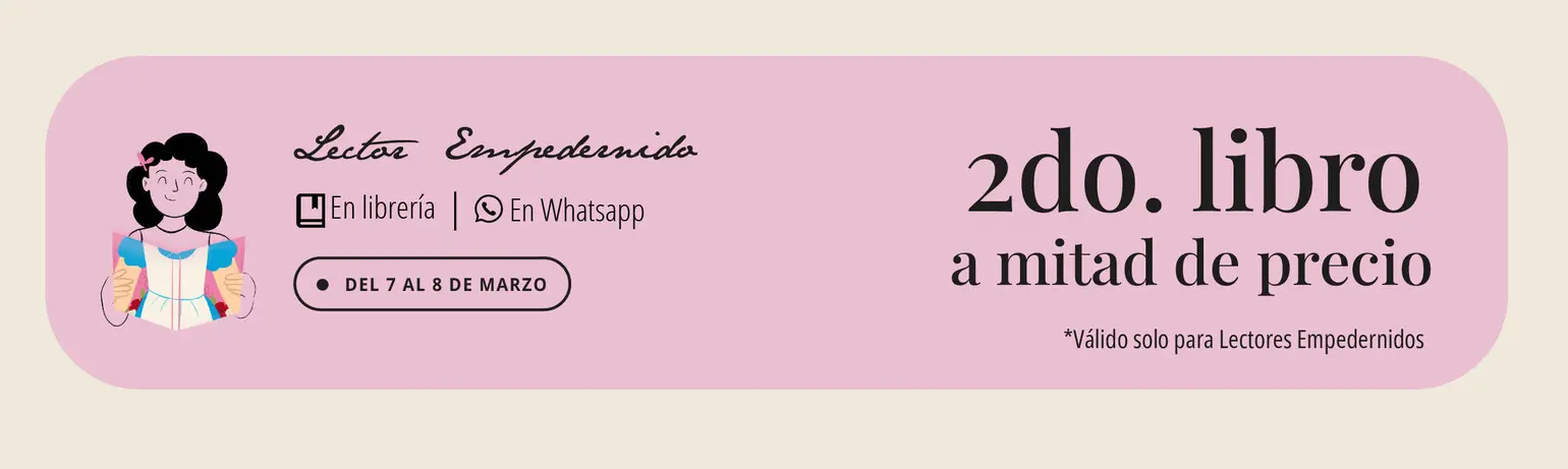 Día de la mujer: 2do. libro a mitad de precio para Lectores Empedernidos